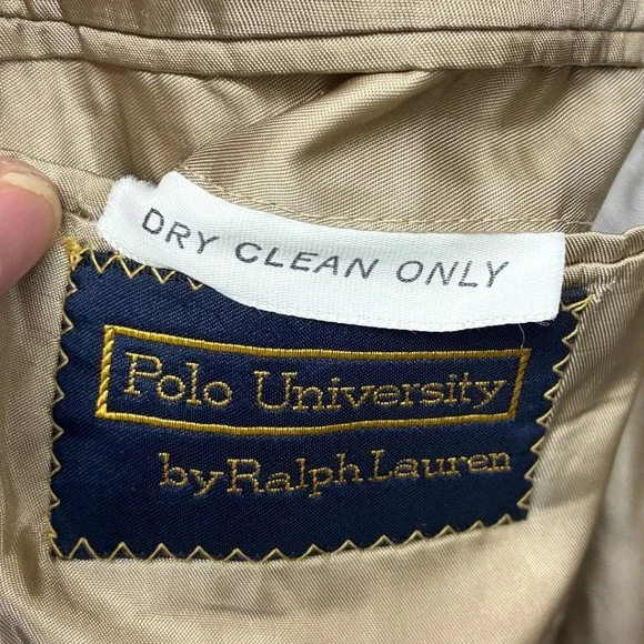Polo University by Ralph Lauren Men's 40R Camel Hair Blazer Tan Coat Scotland